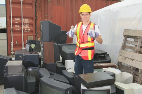 Professional team clearing garage space in Shepherds Bush