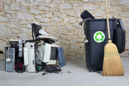 Eco-friendly waste management with recycling skips