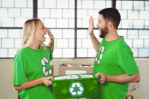 Eco-friendly waste management practices at a Shepherds Bush construction site